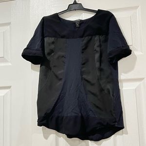 J. Crew women black T-shirt short sleeve silly cotton XXS